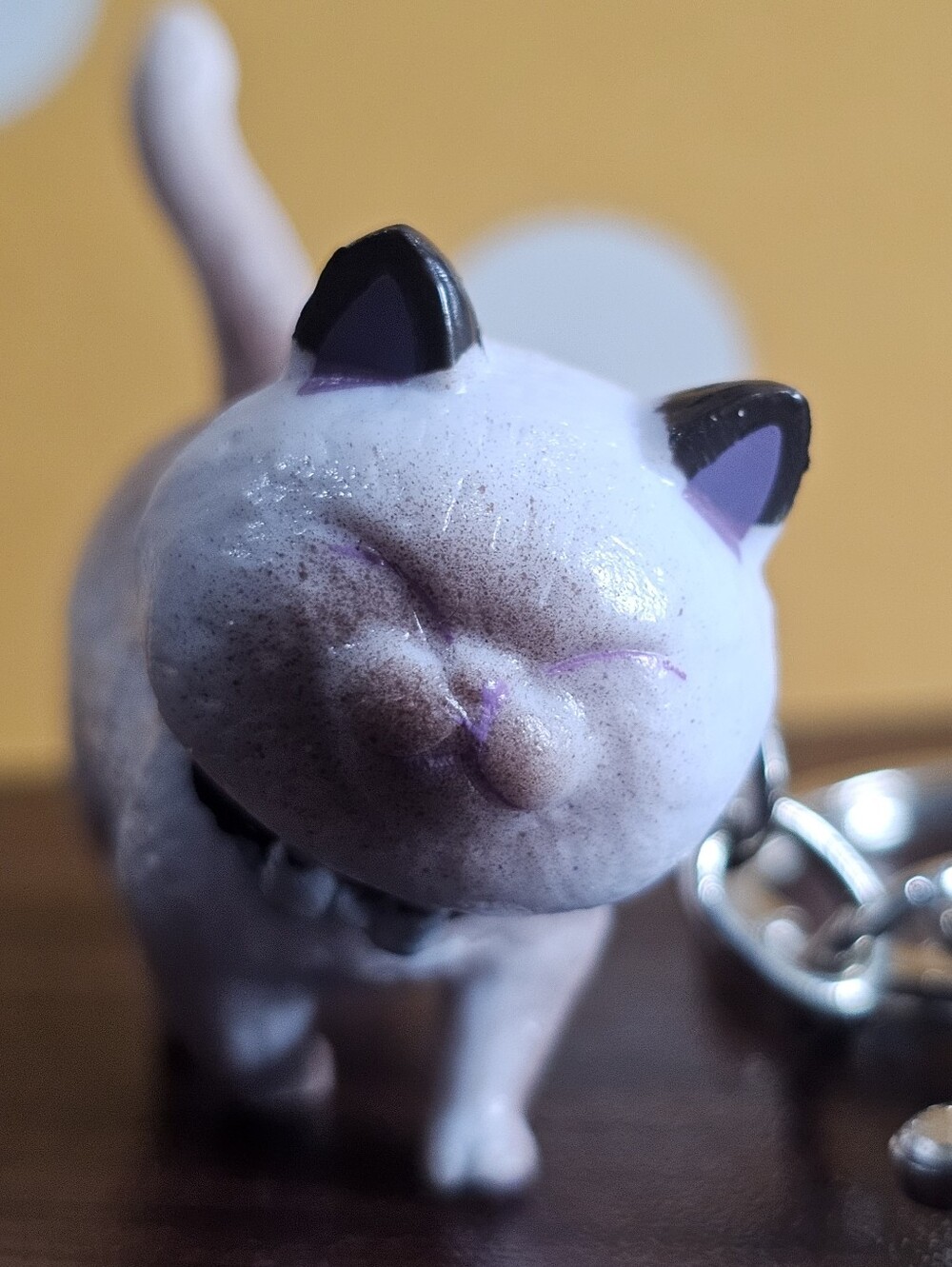BOY Cat 🐈‍⬛ Keychain So Cute L👀K New  Purse Charm Siamese
